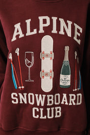 Chalet Club Embroidered Snowboard Sweatshirt - Westly