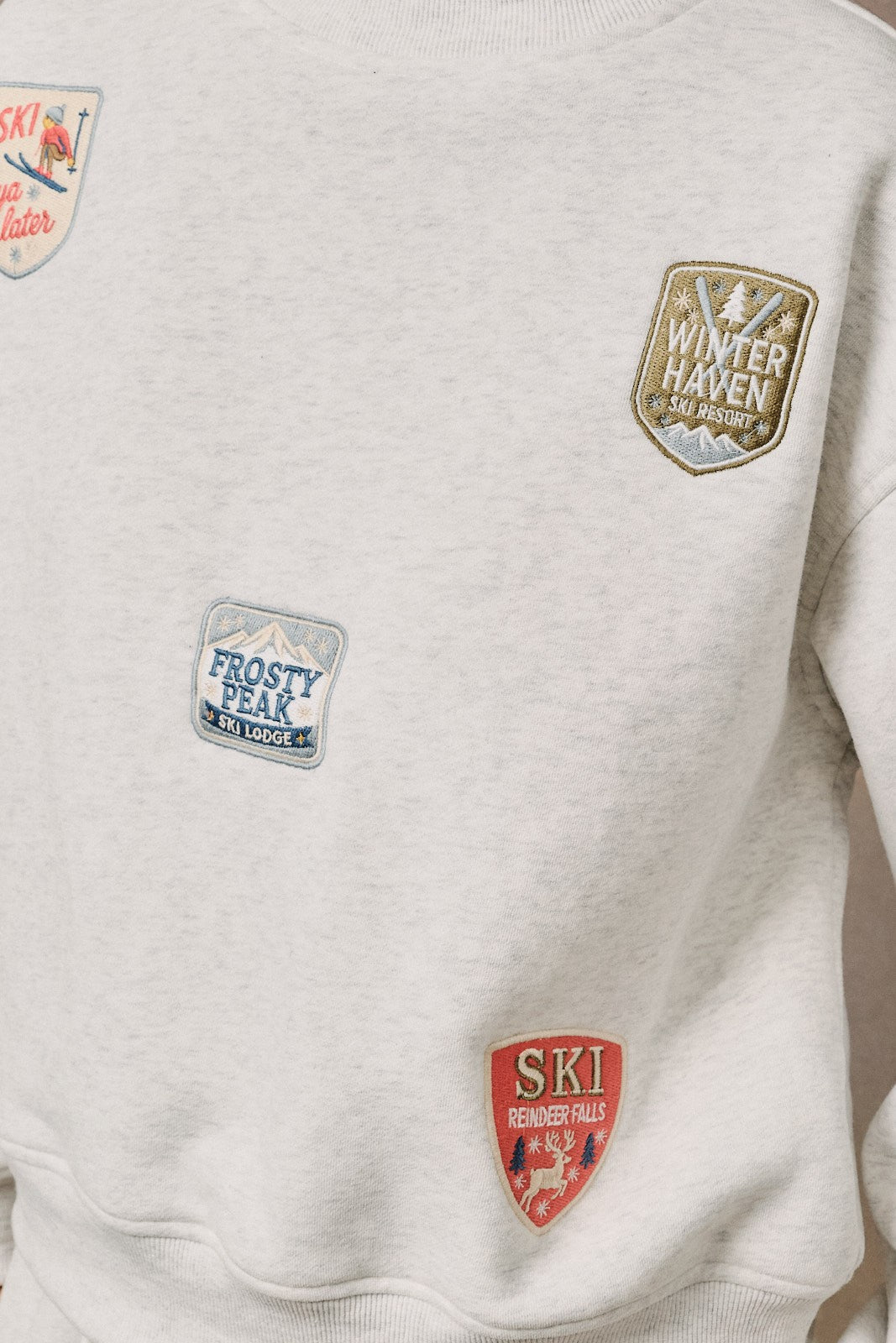 Chamonix Ski Patch Mock Neck Sweatshirt - Westly