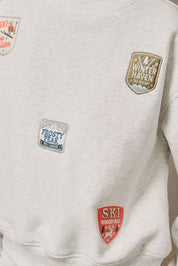 Chamonix Ski Patch Mock Neck Sweatshirt - Westly