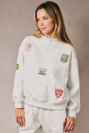 Chamonix Ski Patch Mock Neck Sweatshirt - Westly