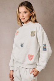 Chamonix Ski Patch Mock Neck Sweatshirt - Westly