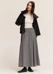Checked Out Plaid Panel Midi Skirt - Westly