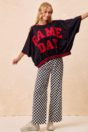 Checker Lane Cotton Pants in Black - product photo 14