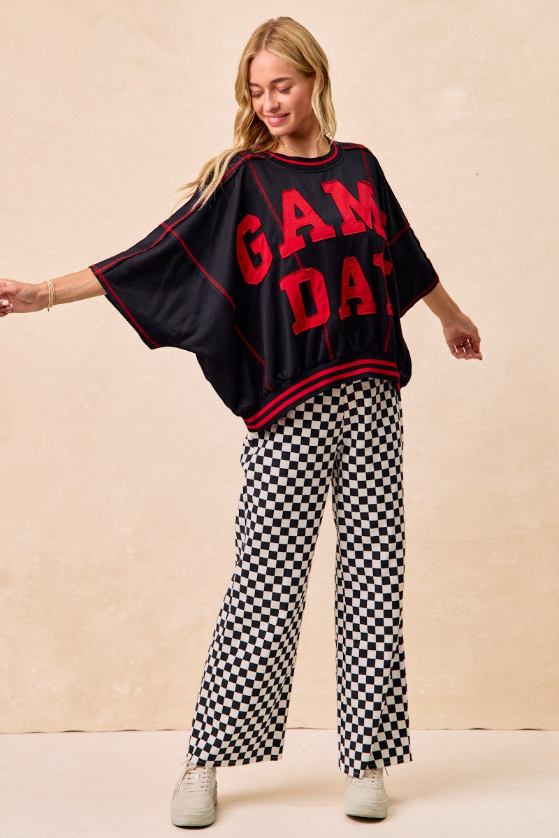 Checker Lane Cotton Pants in Black - product photo 16