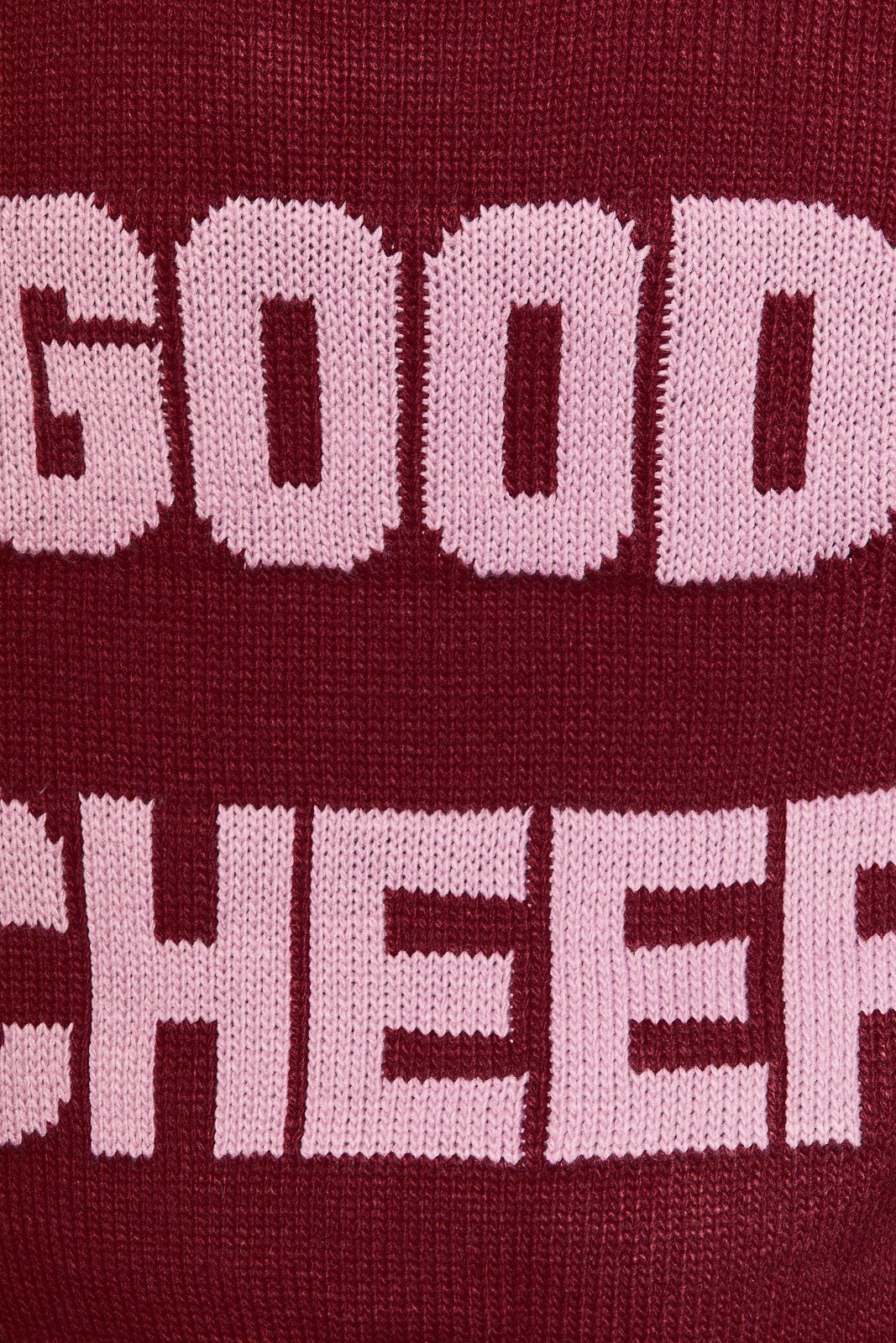 Cheers to That Collared Knit Cardigan in Crimson — product photo 07