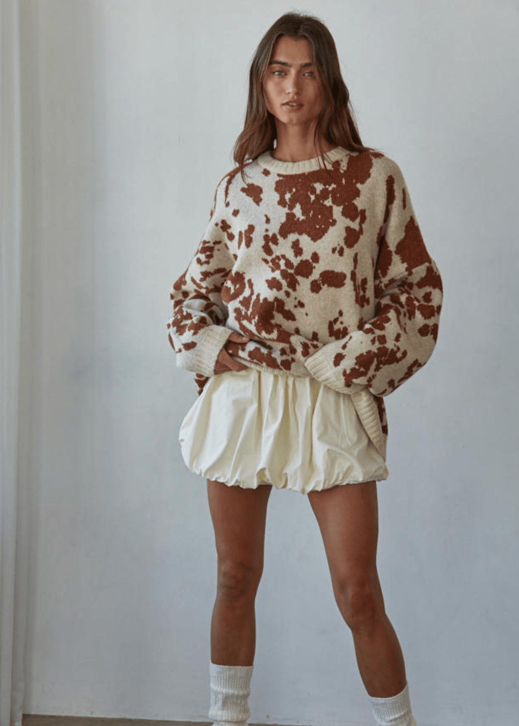 Cheyenne Animal Print Knit Sweater - Westly