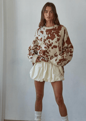Cheyenne Animal Print Knit Sweater - Westly
