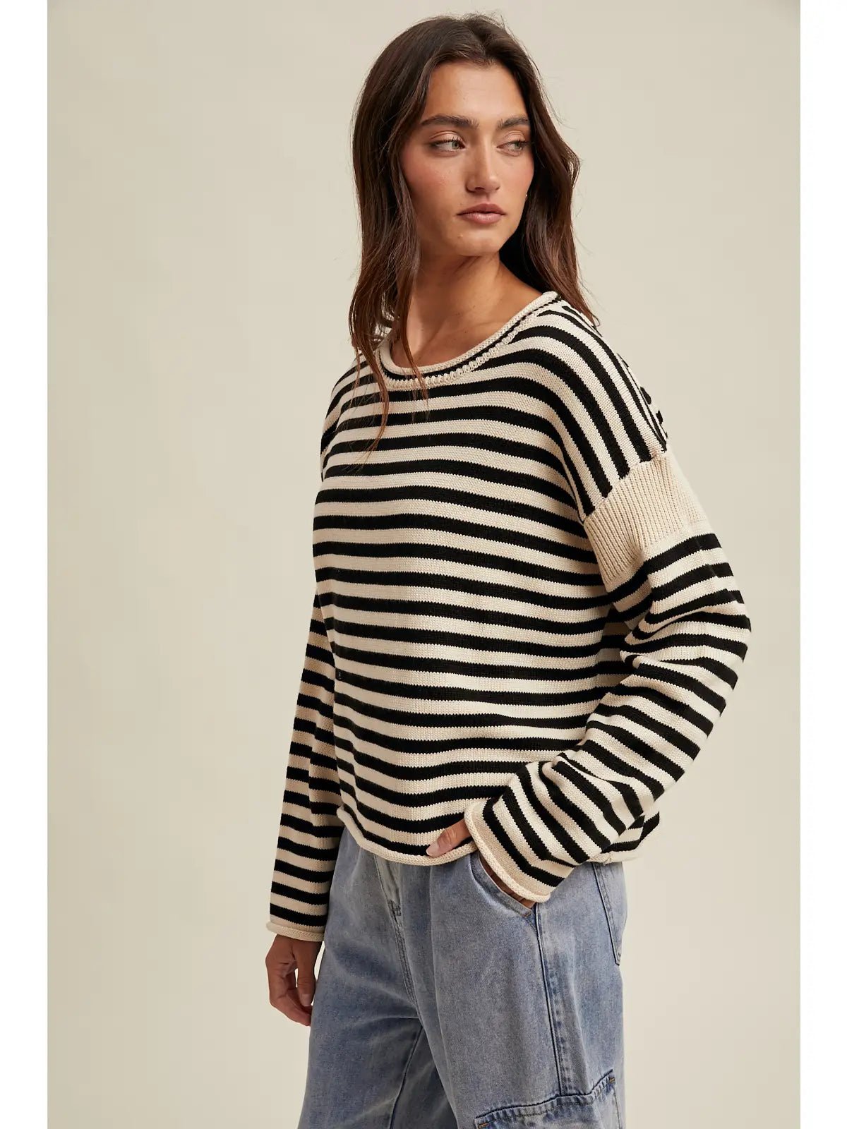 Cheyenne Striped Knit Sweater - Westly