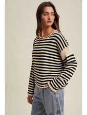 Cheyenne Striped Knit Sweater - Westly