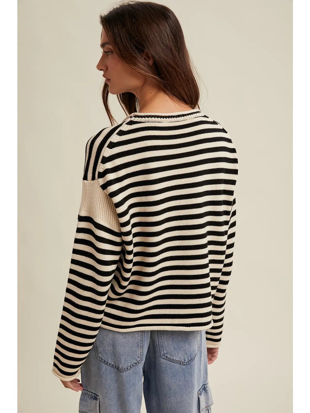 Cheyenne Striped Knit Sweater - Westly