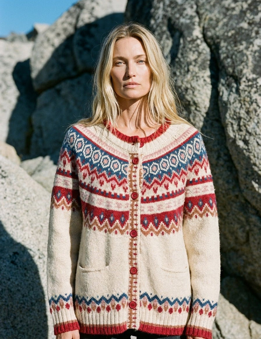 Chinook Vintage-Inspired Fair Isle Sweater - Westly