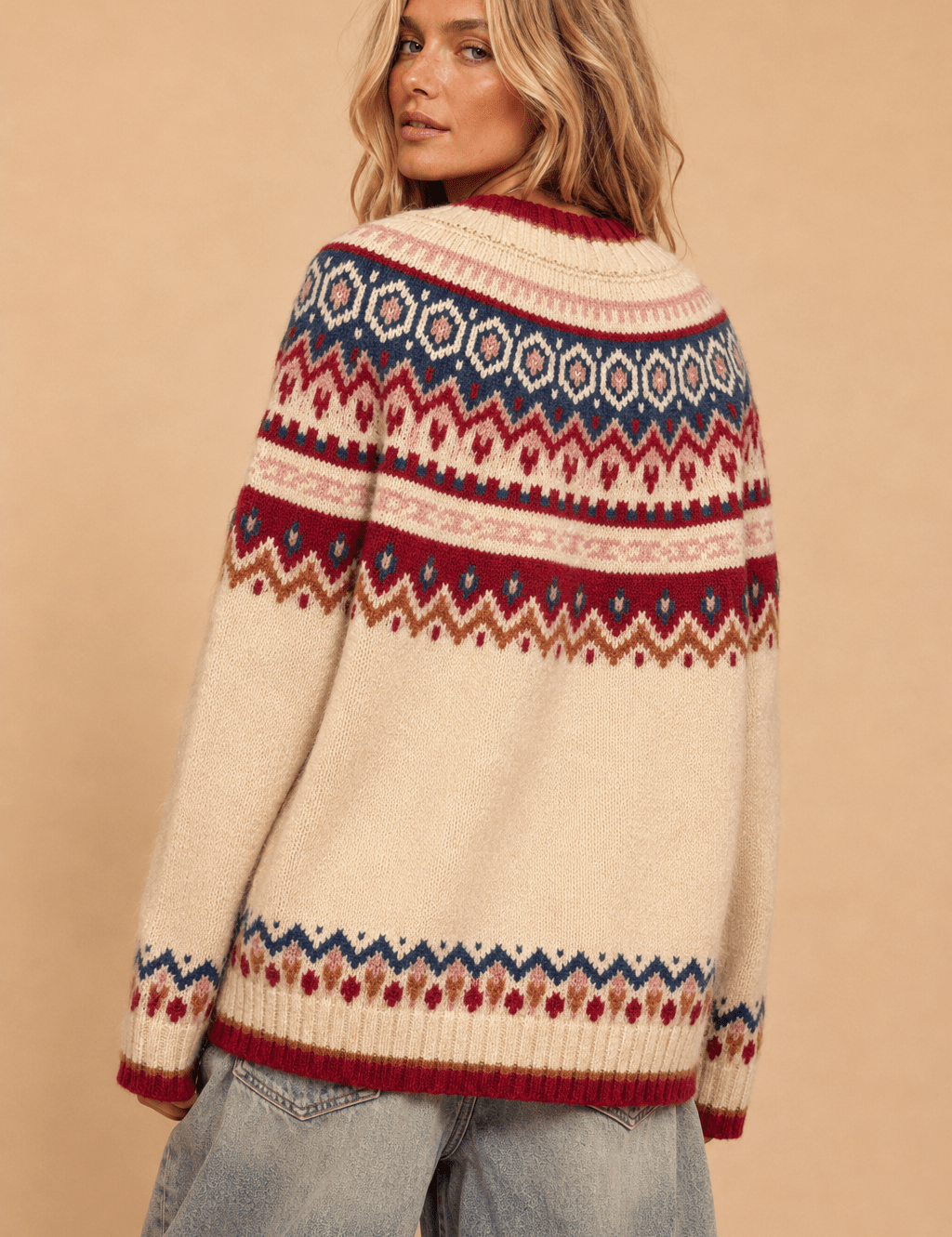 Chinook Vintage-Inspired Fair Isle Sweater - Westly
