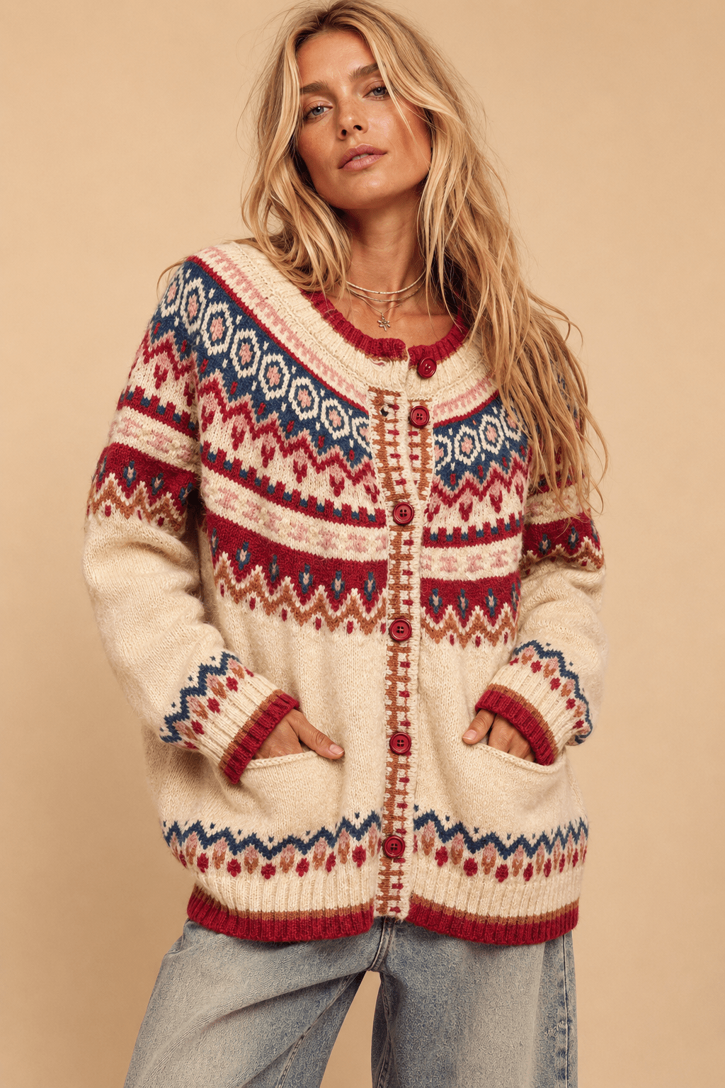 Chinook Vintage-Inspired Fair Isle Sweater - Westly
