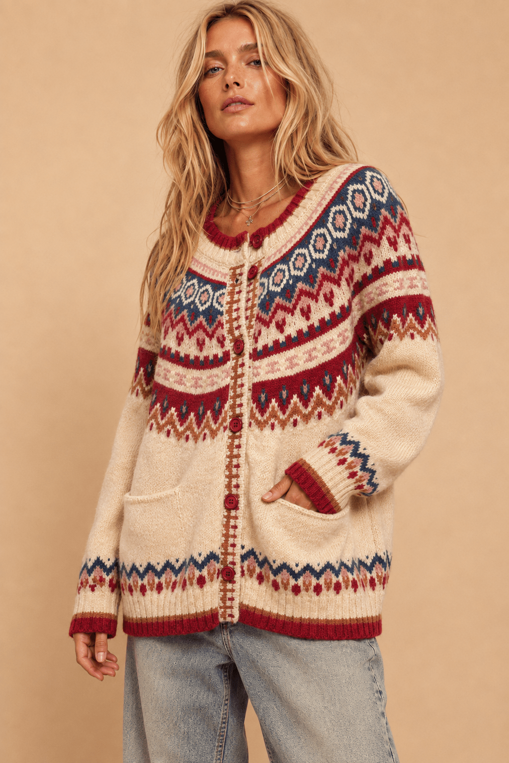 Chinook Vintage-Inspired Fair Isle Sweater - Westly