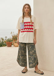 Chloe Tulip Washed Camo Relaxed Fit Pants - Westly