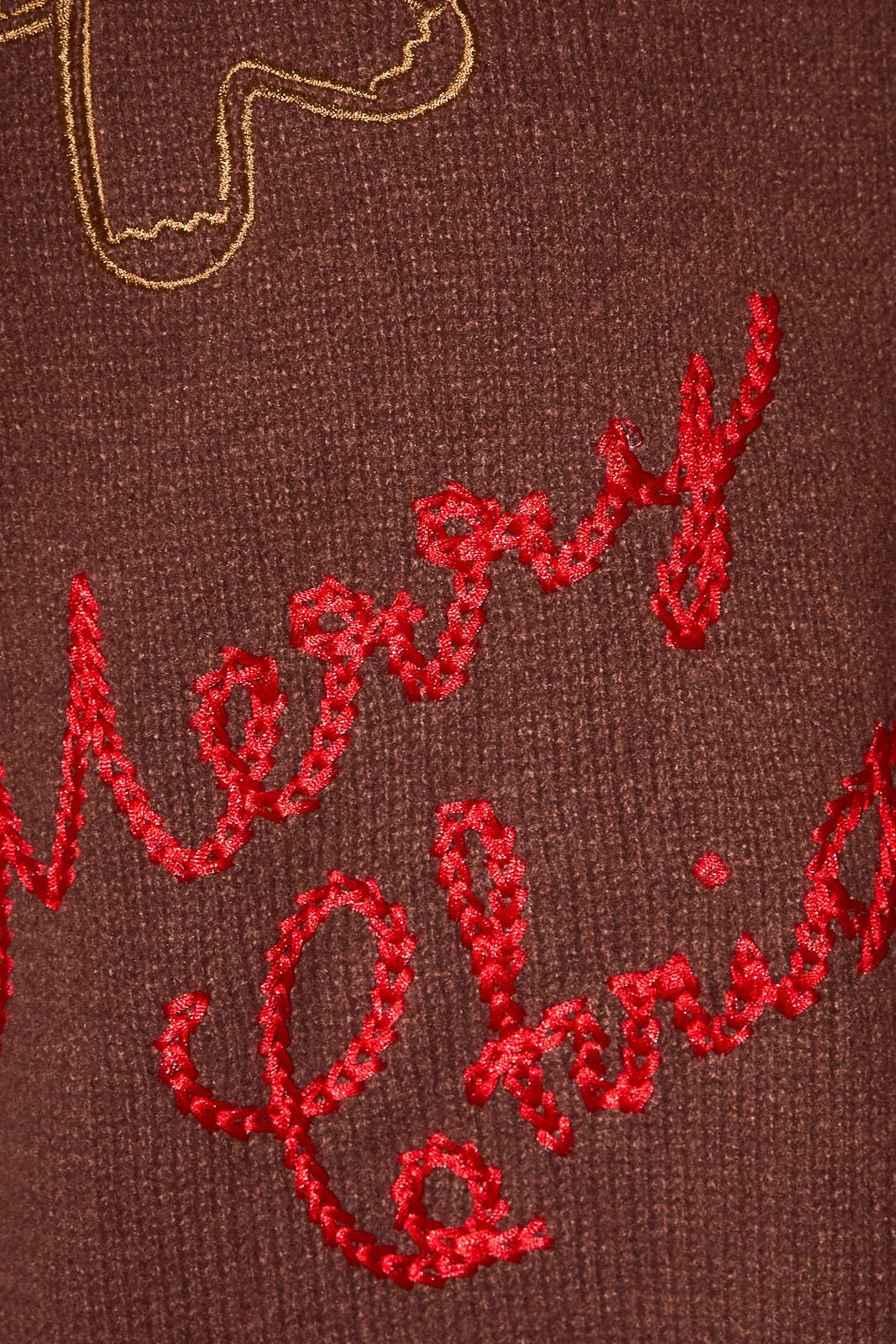 Christmas Postcard Embroidered Knit Sweater - Westly