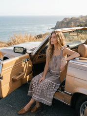 Clara Gingham Tiered Midi Dress - Westly