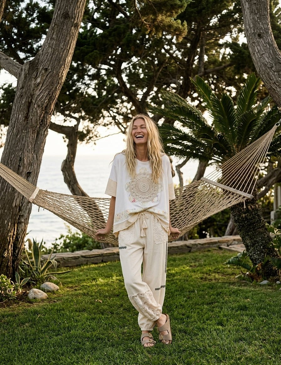 Clementine Patchwork Joggers - Westly