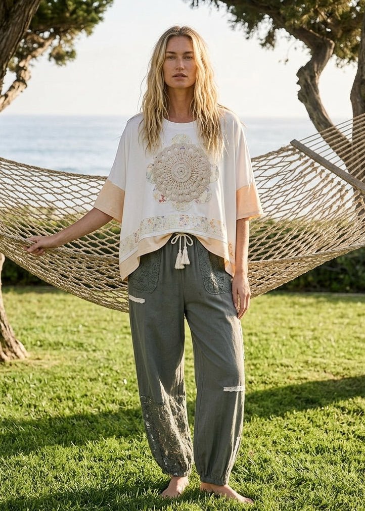 Clementine Patchwork Joggers - Westly