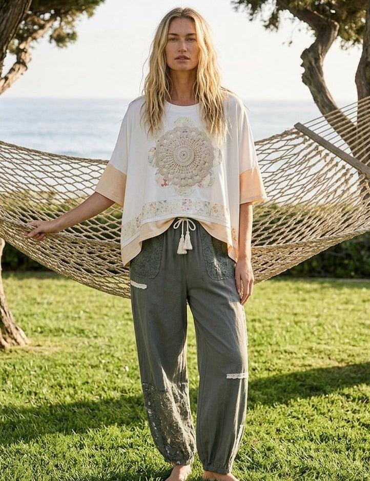Clementine Patchwork Joggers - Westly