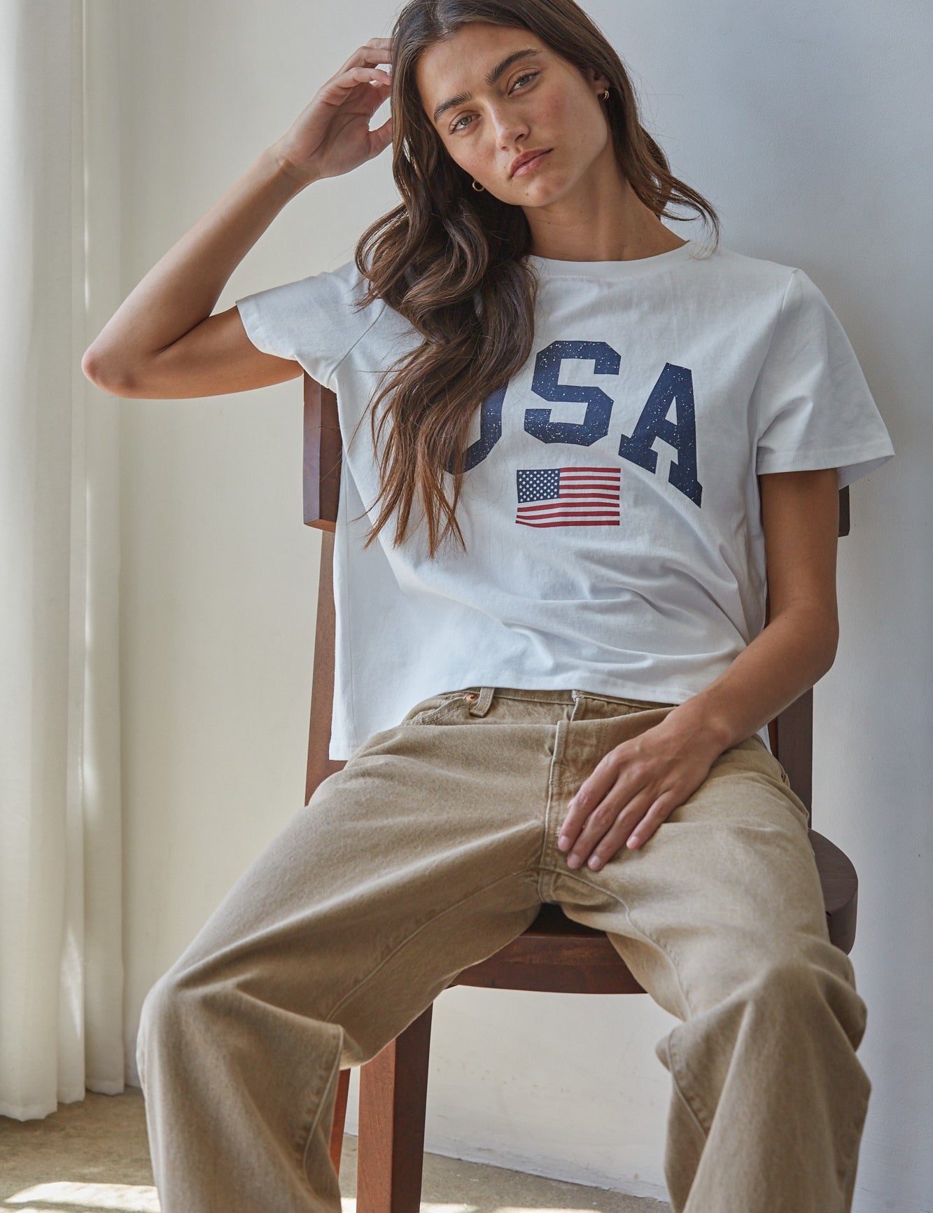 Coast to Coast USA Graphic Tee in White - product photo 1
