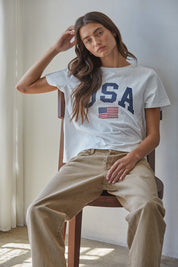 Coast to Coast USA Graphic Tee in White - product photo 1