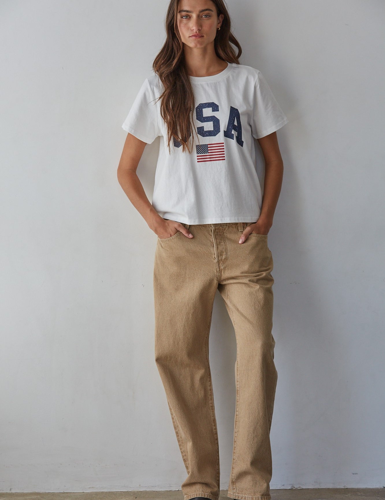 Coast to Coast USA Graphic Tee in White - product photo 2