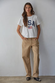 Coast to Coast USA Graphic Tee in White - product photo 2