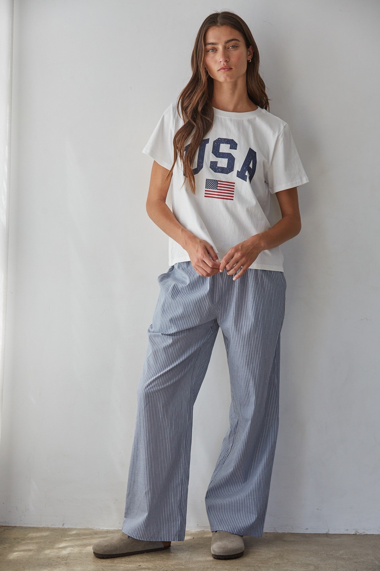 Coast to Coast USA Graphic Tee in White - product photo 4