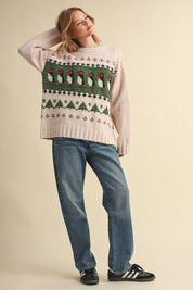 Coastal Colony Puffin Motif Sweater in Pastel Pink - product photo 10