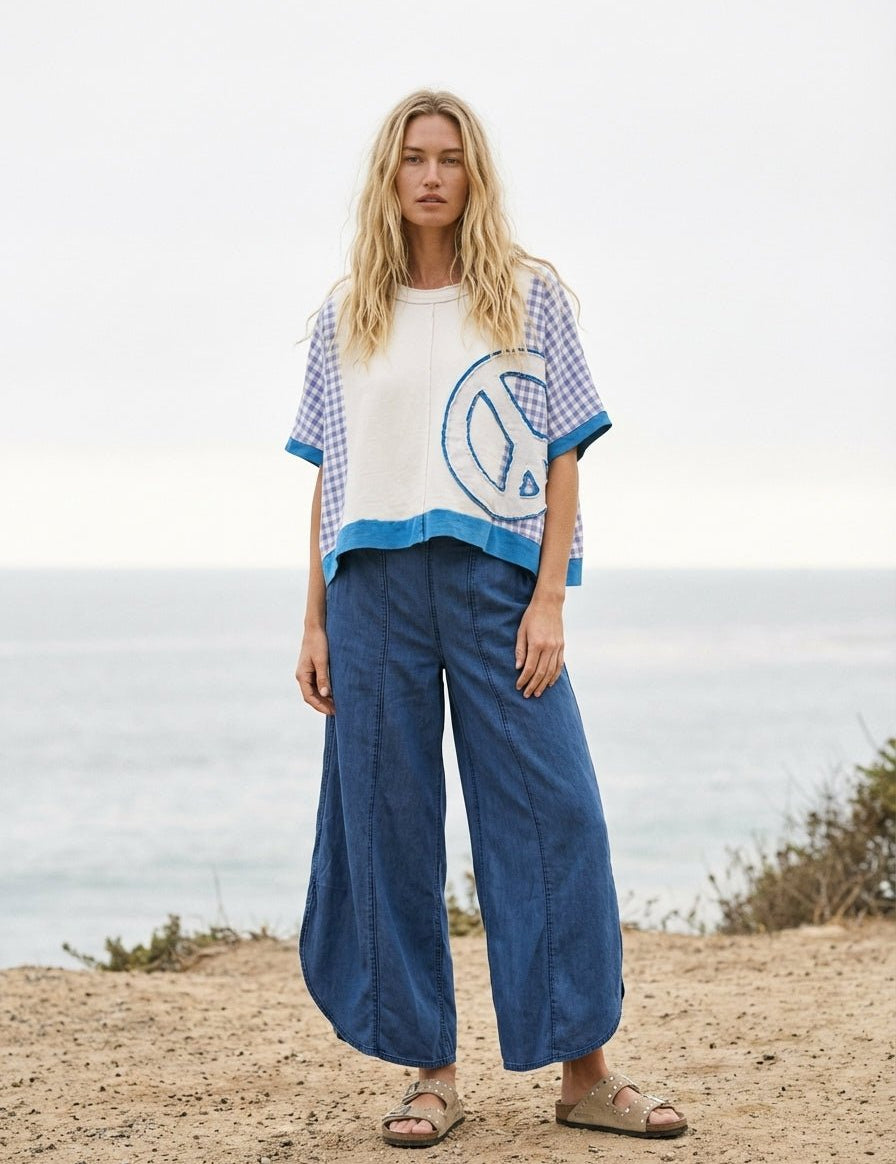 Coastal Tulip Denim Pants - Westly