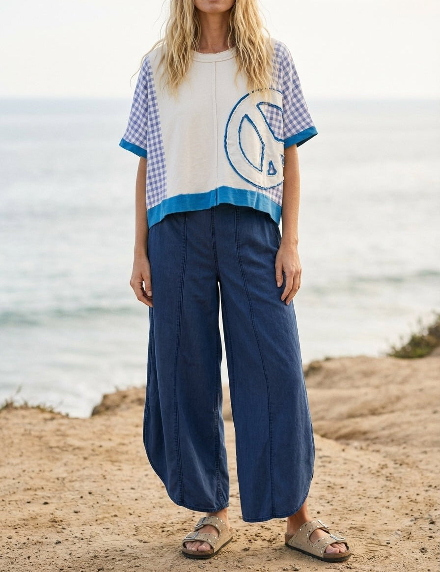 Coastal Tulip Denim Pants - Westly