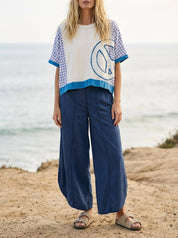 Coastal Tulip Denim Pants - Westly