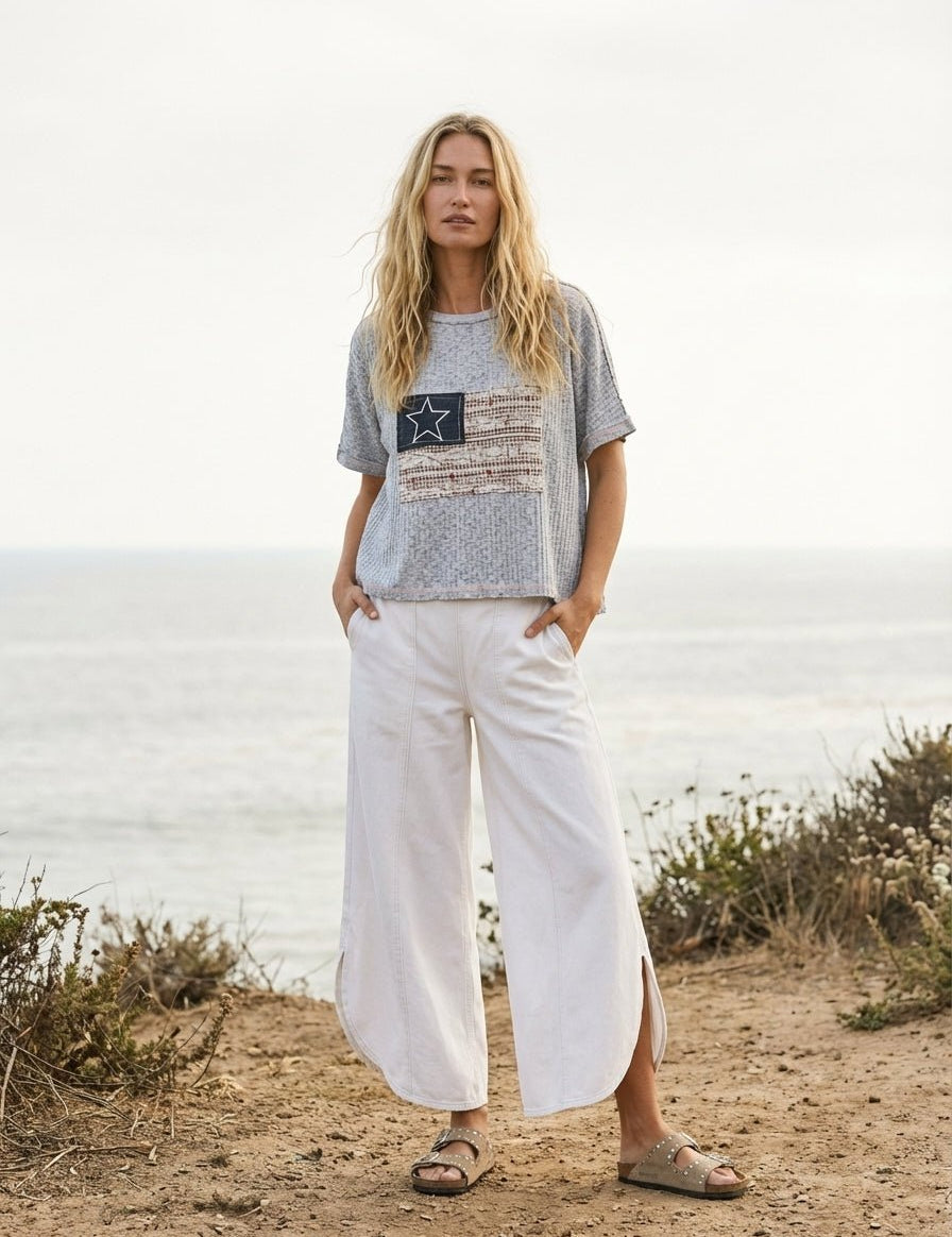 Coastal Tulip Denim Pants - Westly