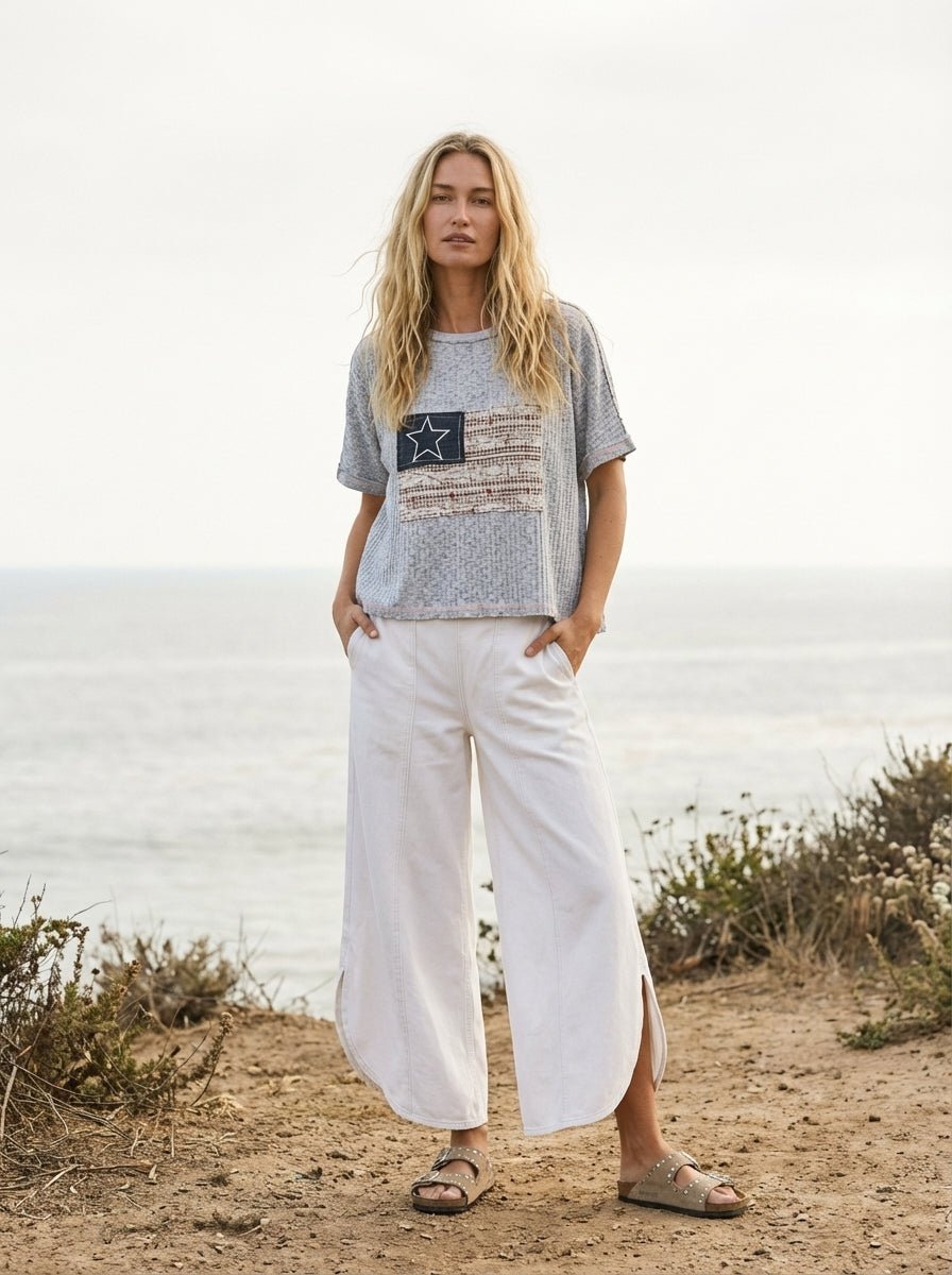 Coastal Tulip Denim Pants - Westly