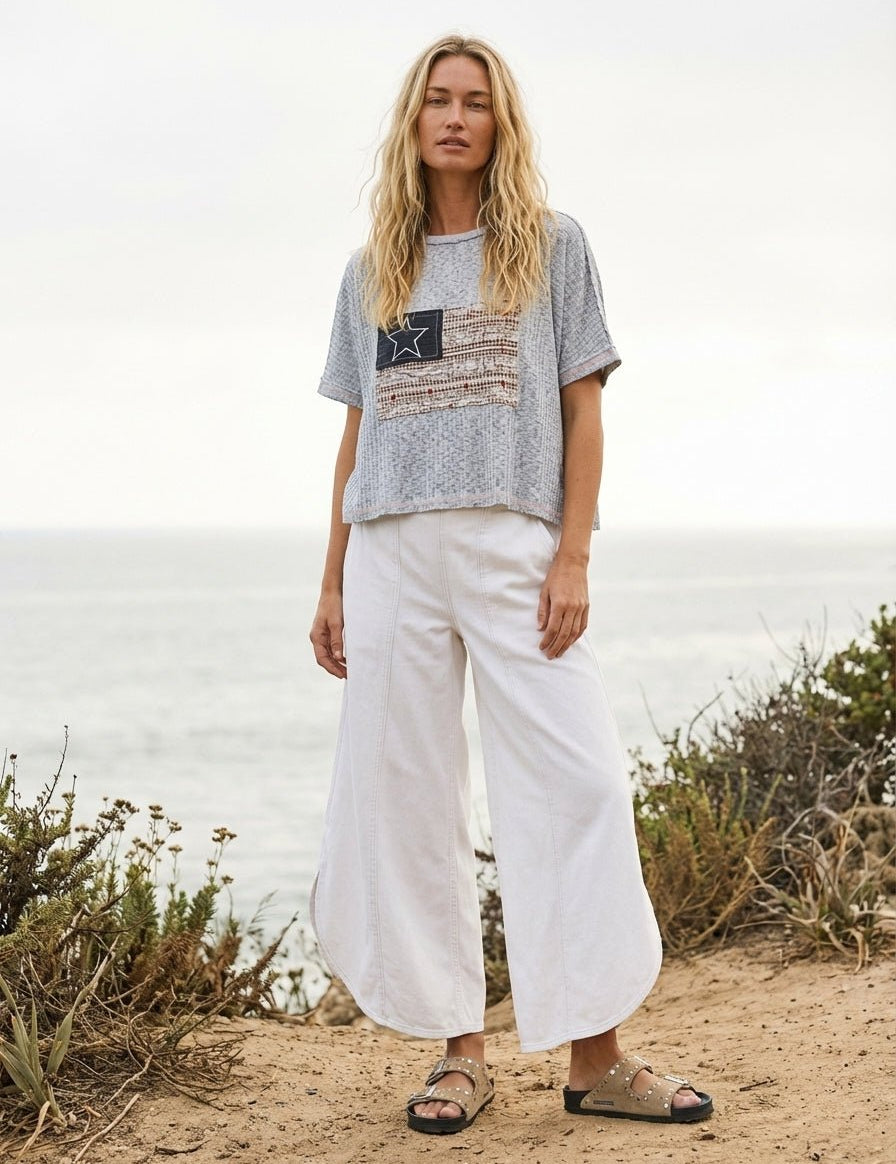 Coastal Tulip Denim Pants - Westly