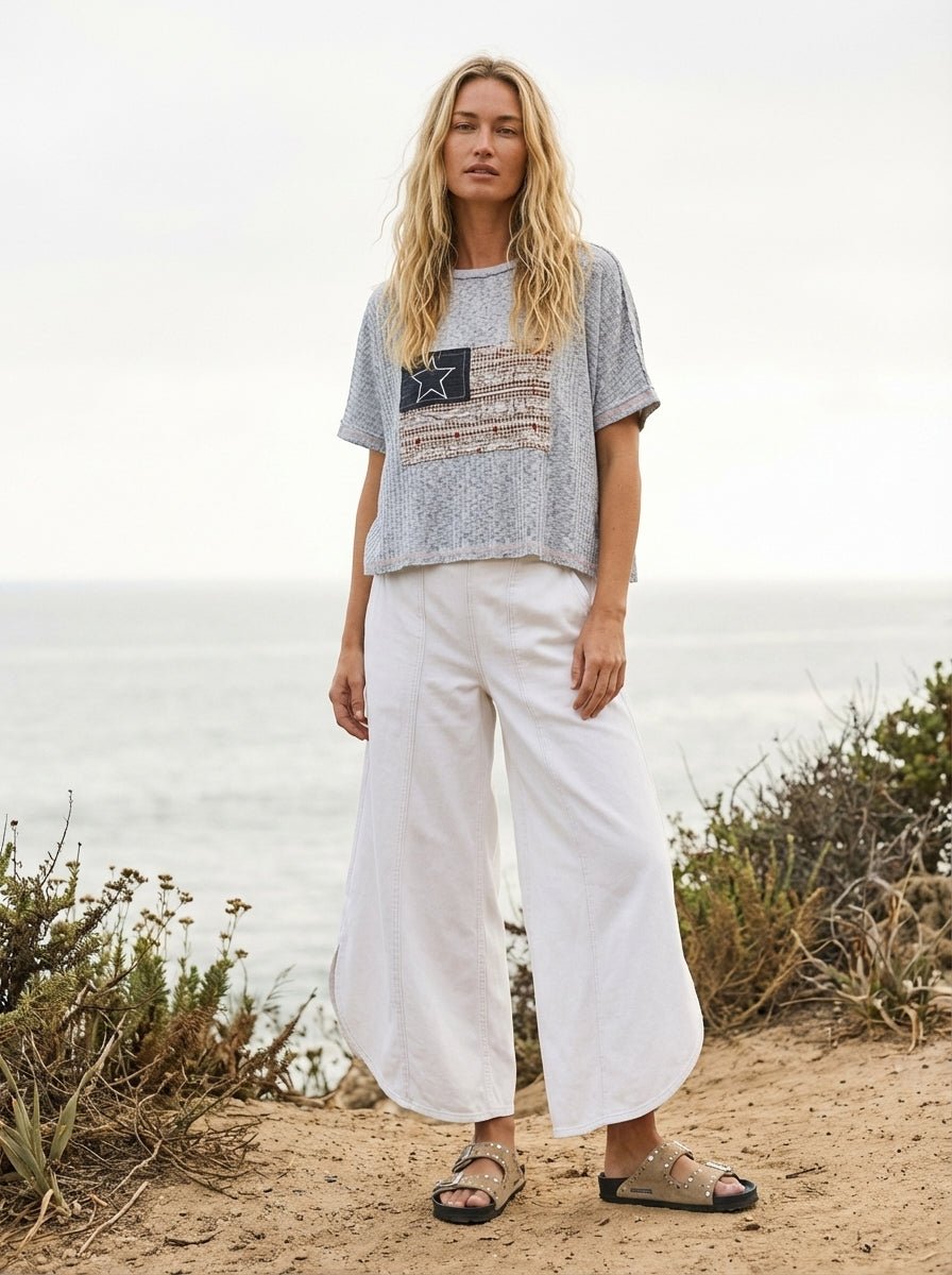 Coastal Tulip Denim Pants - Westly