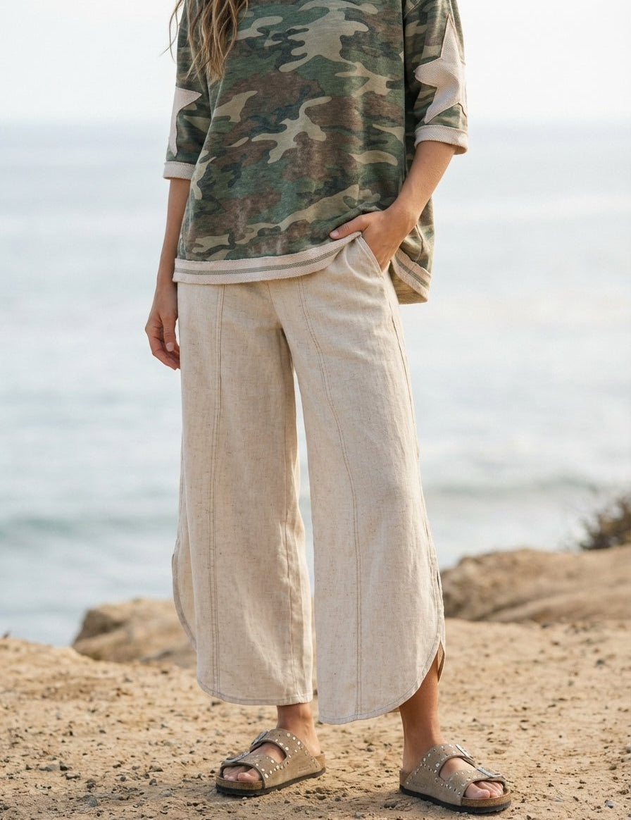 Coastal Tulip Denim Pants - Westly