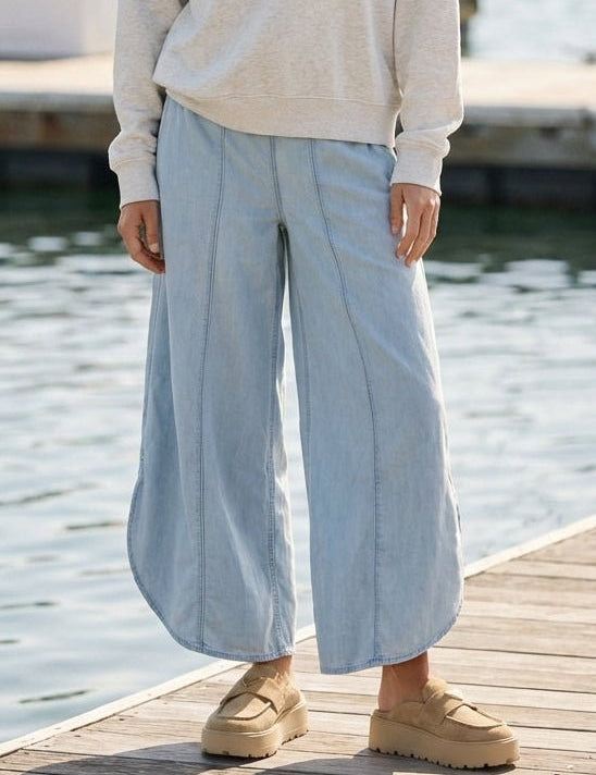 Coastal Tulip Denim Pants - Westly