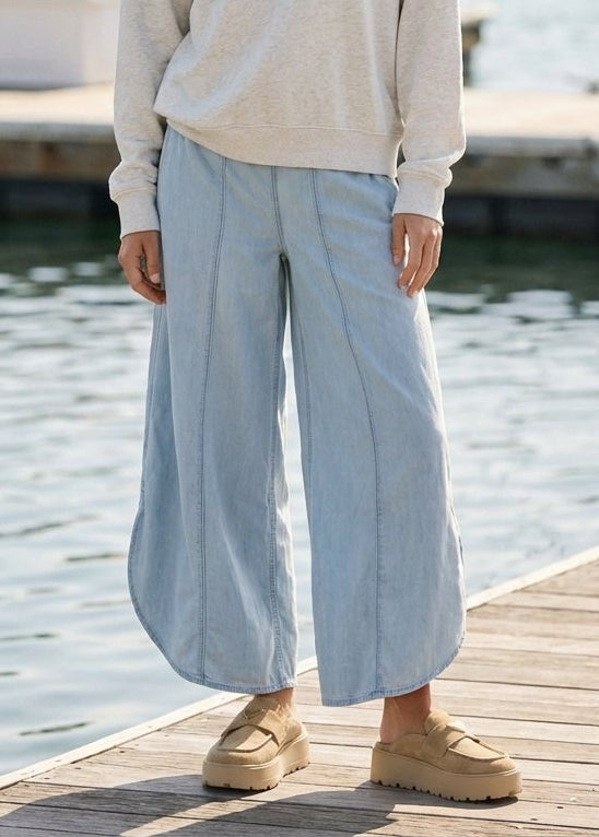 Coastal Tulip Denim Pants - Westly