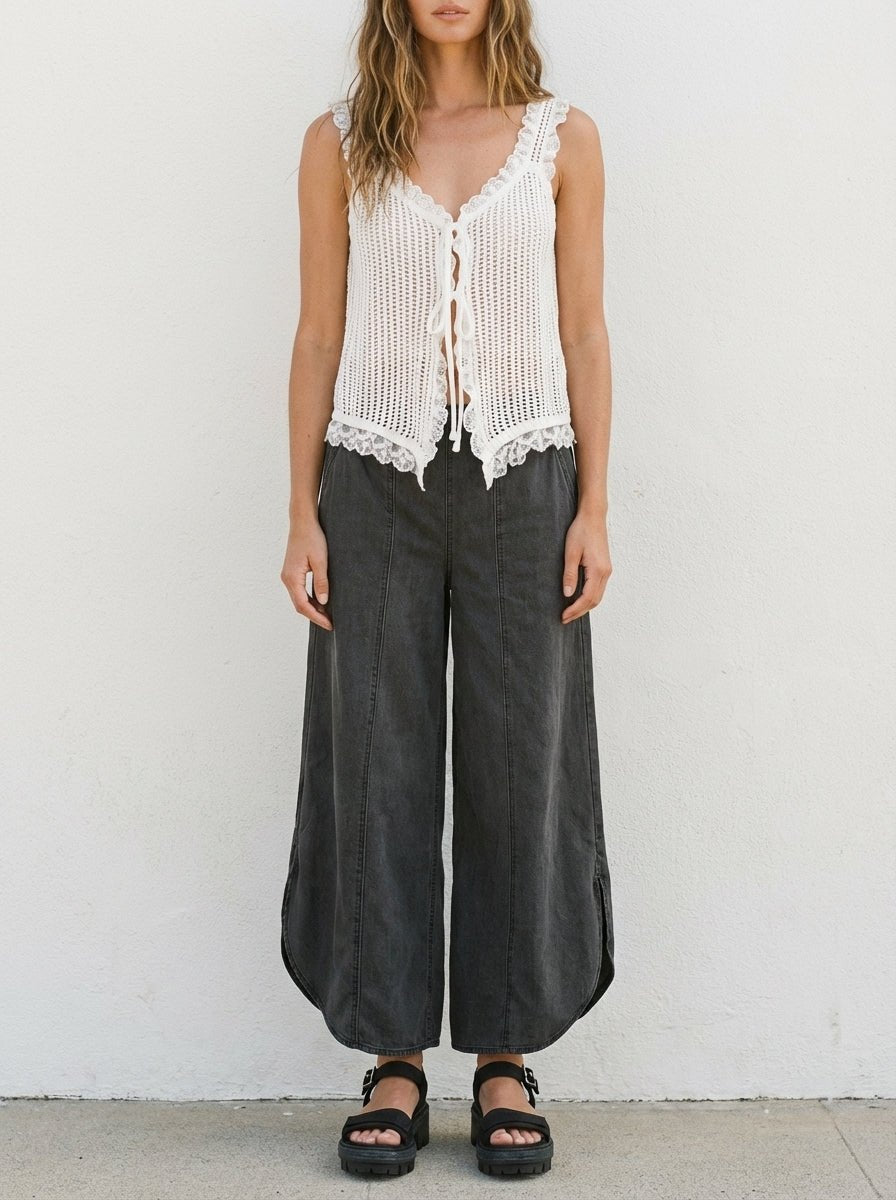 Coastal Tulip Denim Pants - Westly