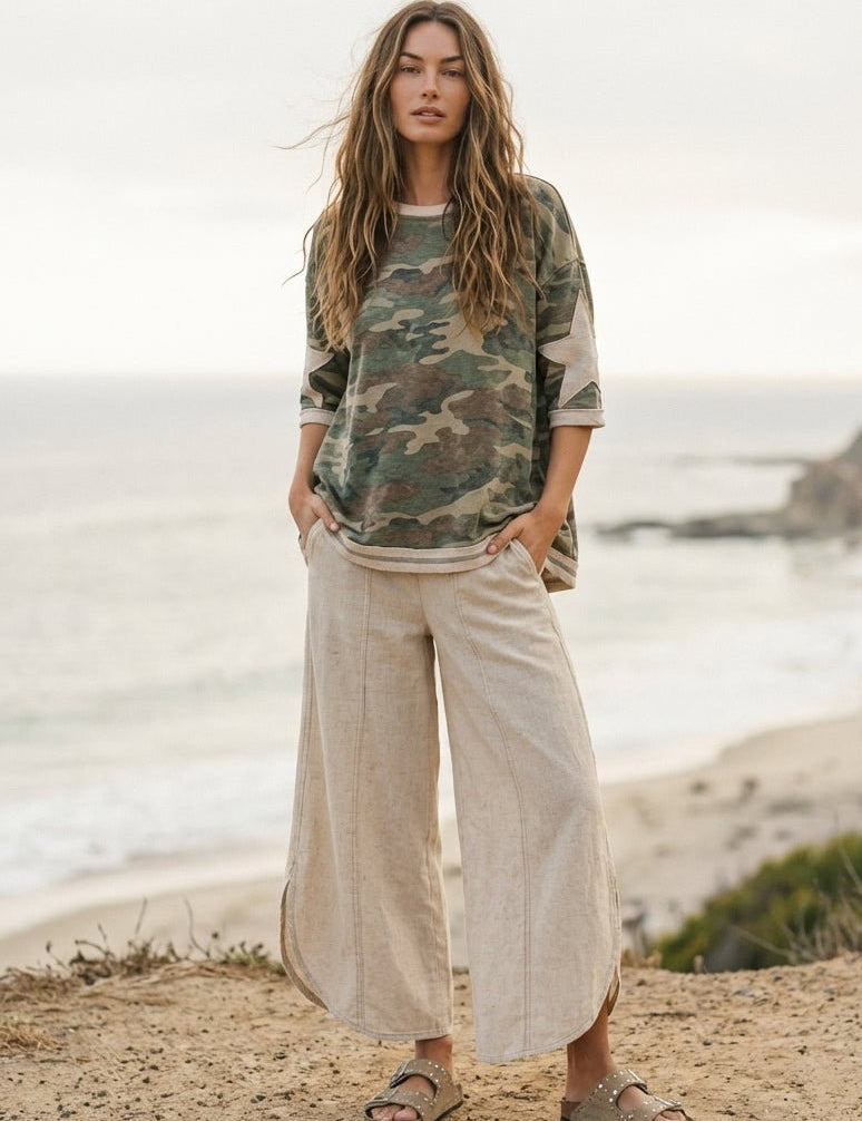 Coastal Tulip Denim Pants - Westly