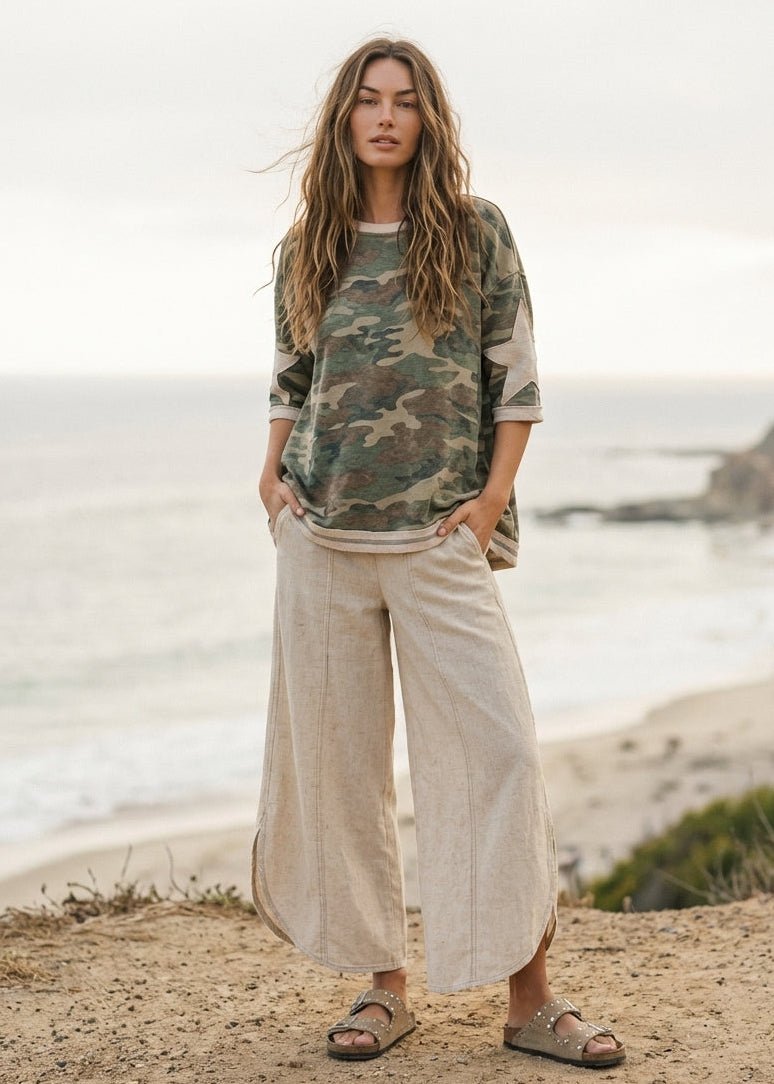 Coastal Tulip Denim Pants - Westly