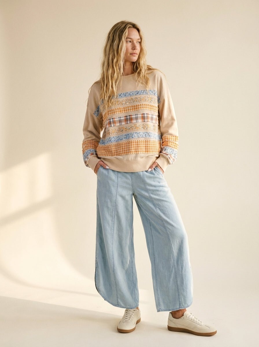 Coastal Tulip Wide Leg Pants - Westly