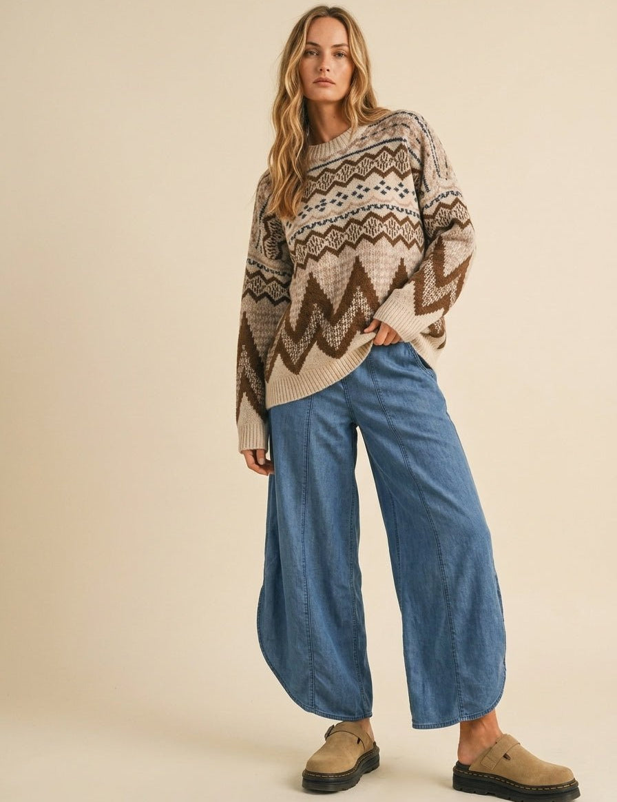 Coastal Tulip Wide Leg Pants - Westly