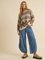 Coastal Tulip Wide Leg Pants - Westly