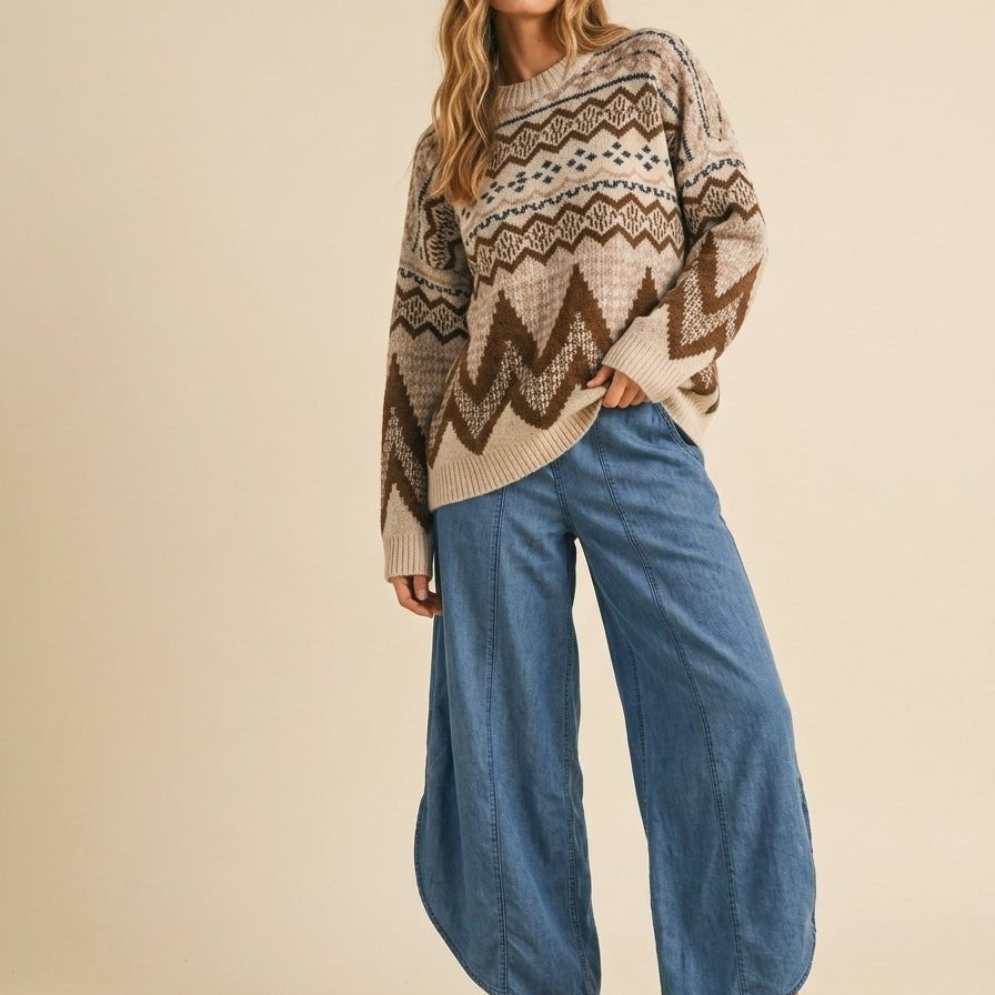 Coastal Tulip Wide Leg Pants - Westly