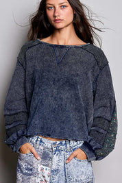 Come As You Are Oversized Waffle Knit Top - Westly