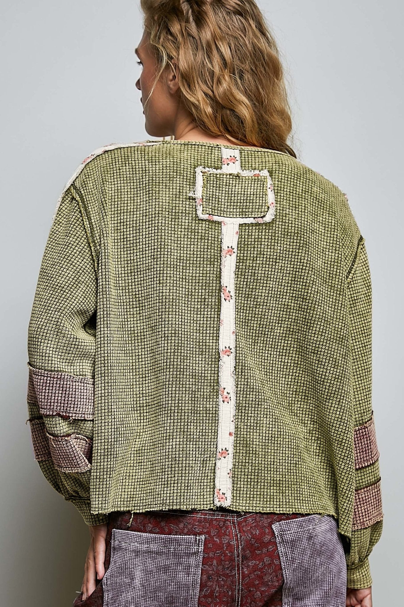 Come As You Are Oversized Waffle Knit Top - Westly
