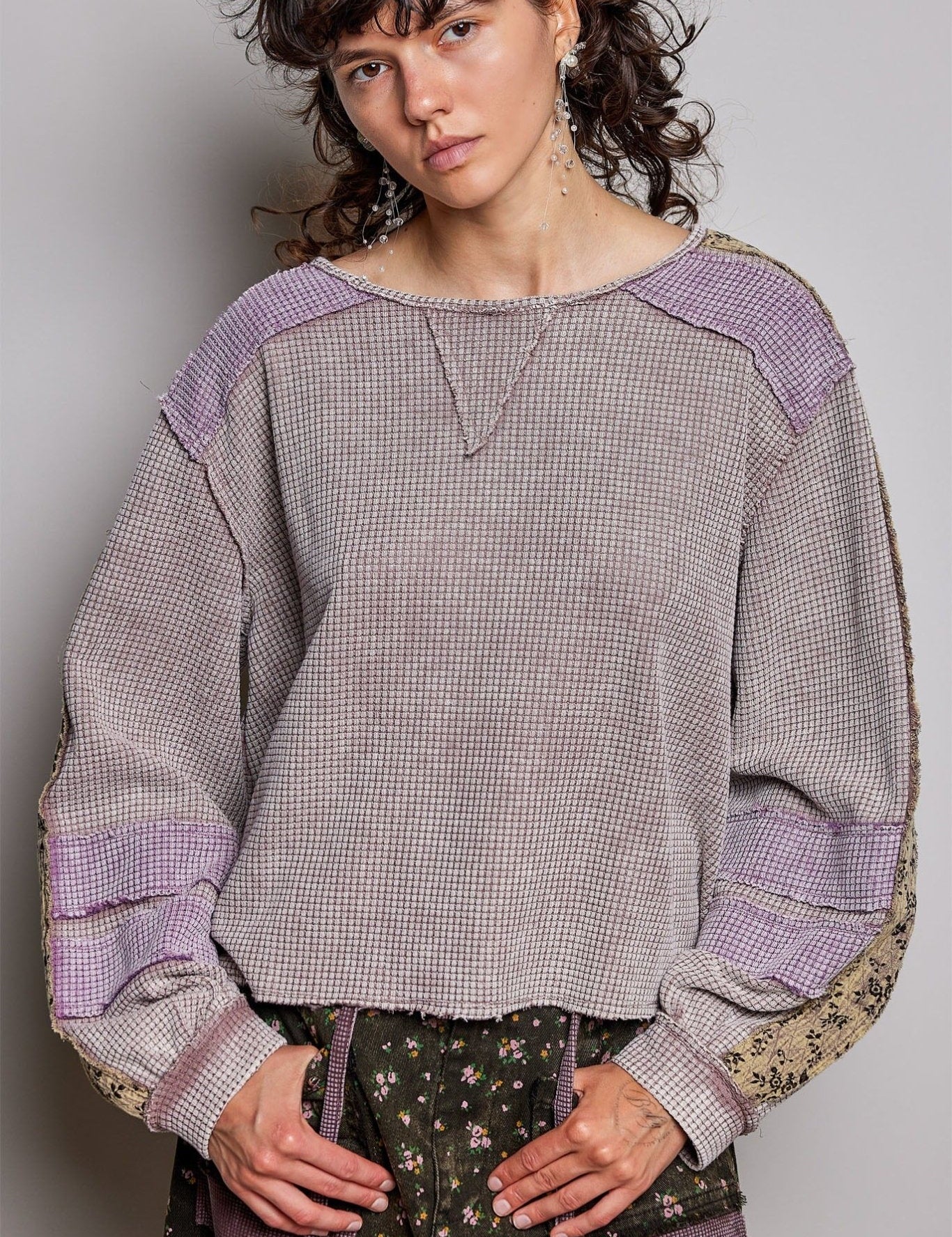 Come As You Are Oversized Waffle Knit Top - Westly